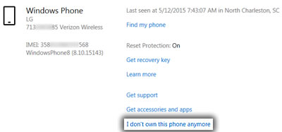 remove microsoft account from windows phone