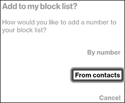 Tap From Contacts