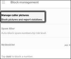 Call Filter Android Smartphone Block Report Picture Verizon