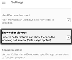 Tap Show Caller Pictures