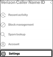 Tap Settings