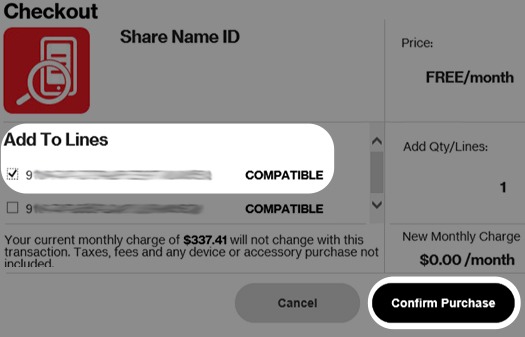 Click Confirm Purchase