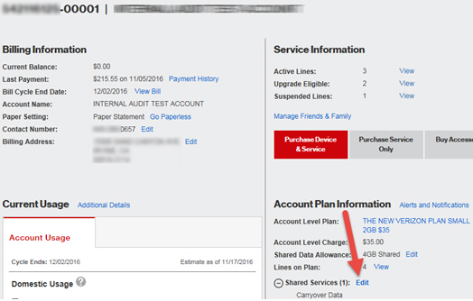 view documents on my business verizon account