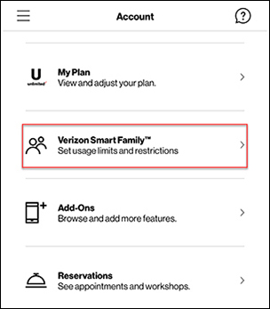 Account with Smart Family