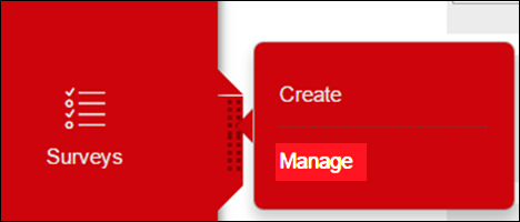 Manage survey