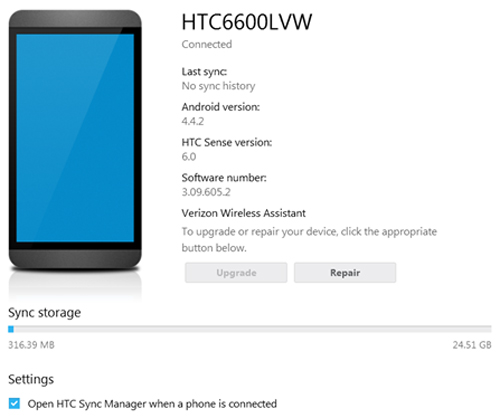 htc sync manager for windows 10 run