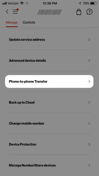 verizon iphone to iphone transfer