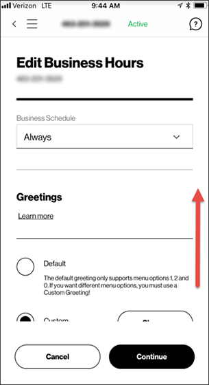 Scroll to Call Routing Setup