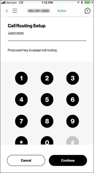 Tap numbers to assign a function