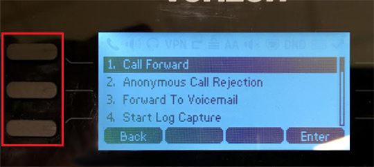 Always/Busy/No Answer soft keys