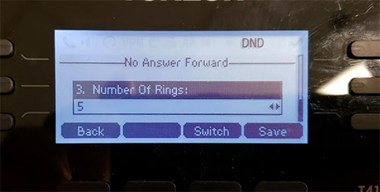 Adjust number of rings