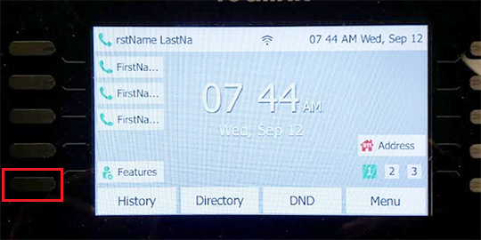 Features soft key