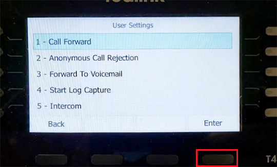 Enter soft key