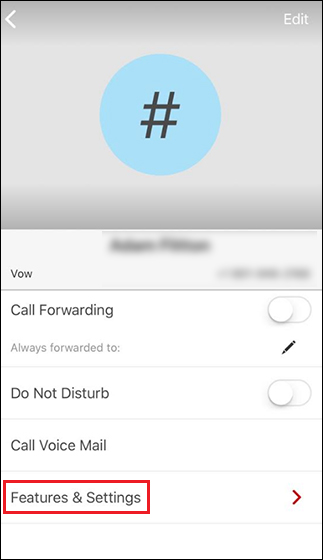 One Talk menu