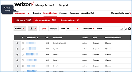 click Lines & Devices tab click Lines & Devices tab
