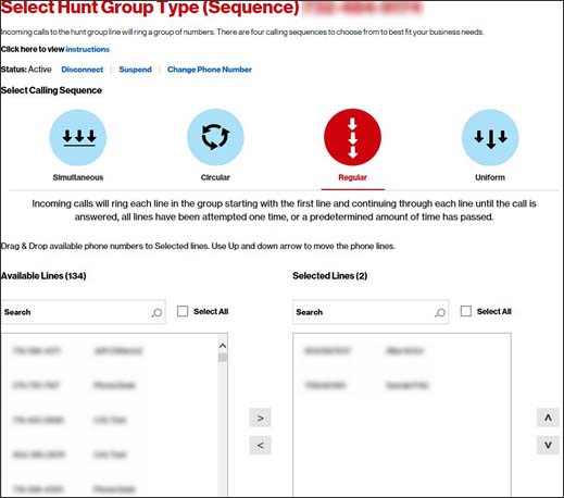 Hunt group calling sequence Hunt group calling sequence