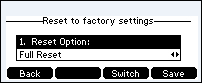 Select Full Reset Select Full Reset