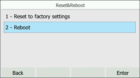 Factory settings Factory settings