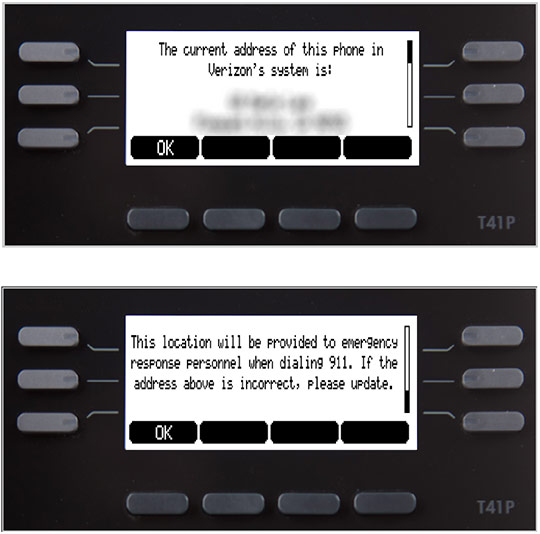 911 address screen