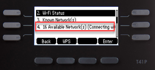 Select to view network list Select to view network list
