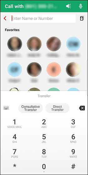 Select a contact or enter a number