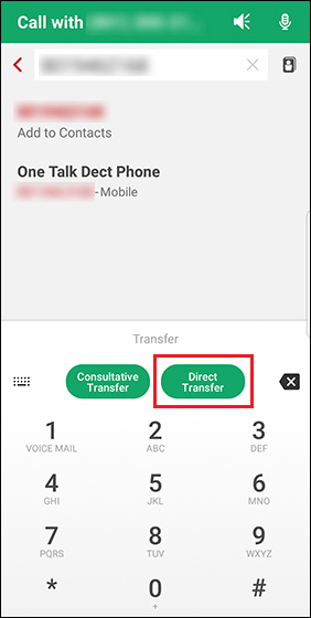 Tap Direct Transfer