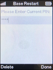 Enter the PIN code