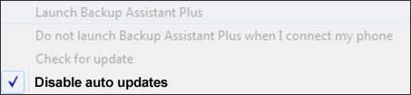Disable Auto Updates