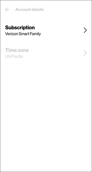 Account details with Subscription