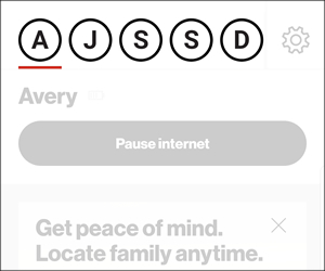 Dashboard with family members