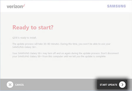 SUA Ready to Start Screen