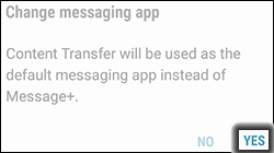 Tap Yes