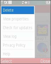 Select Cancel/Delete