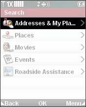 Select Addresses & My Places