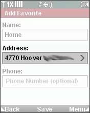 Select the Address Field