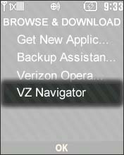 Selecciona VZ Navigator
