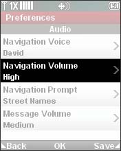 Select Navigation Volume