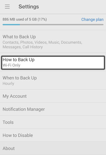 Tap How to Back Up Tap How to Back Up