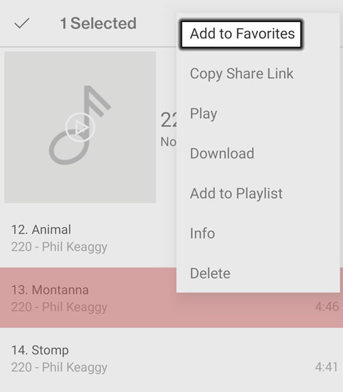 Tap Add to Favorites Tap Add to Favorites