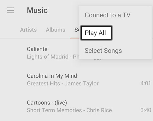 Oprimir Play All Oprimir Play All