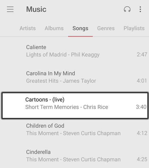 Tap a Song Tap a Song