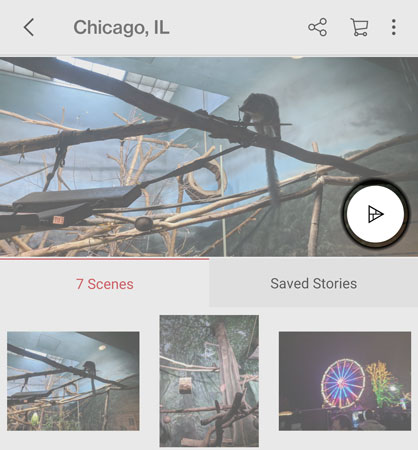 Tap the Play Story Icon Tap the Play Story Icon
