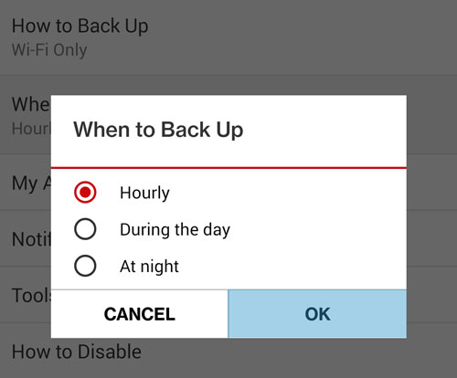 When to Back Up When to Back Up