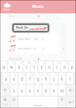 Tap Leave Edit Mode