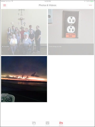 Tap an album Tap an album
