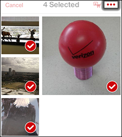 Tap the Contextual Menu Icon