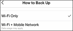 Tap an Option