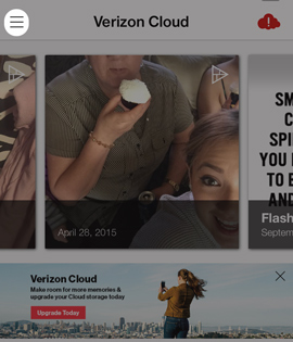 Tap the Navigation Menu Icon