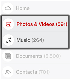 Select the Content Type