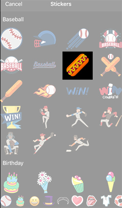 Tap a Sticker